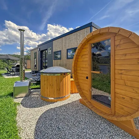 Seeblick - Premium Tiny-chalet Mit Sauna Und Hottub *